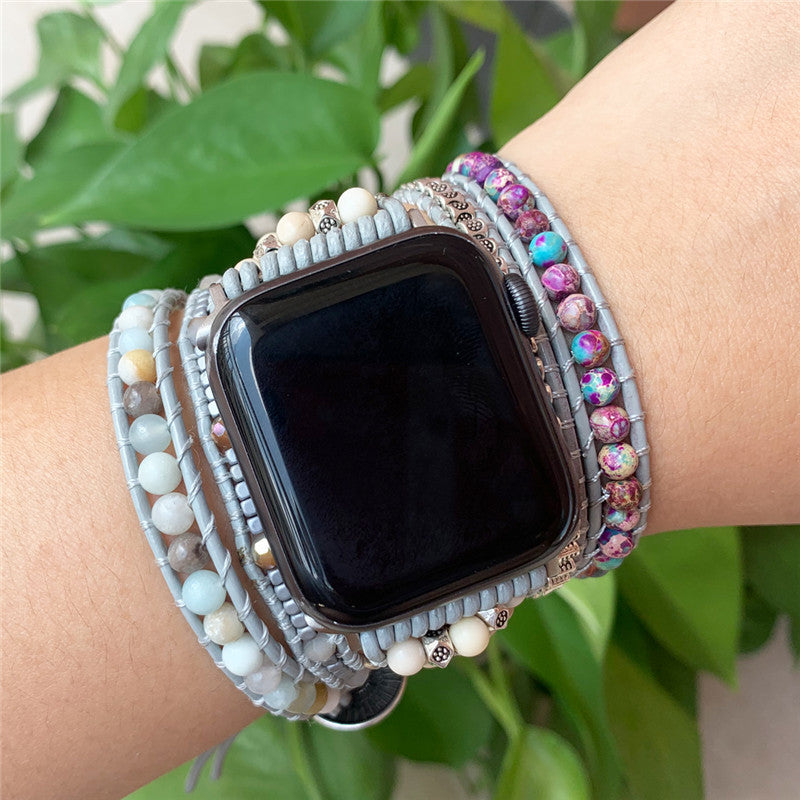 Natural Stone Multi-layer Winding Bracelet Strap